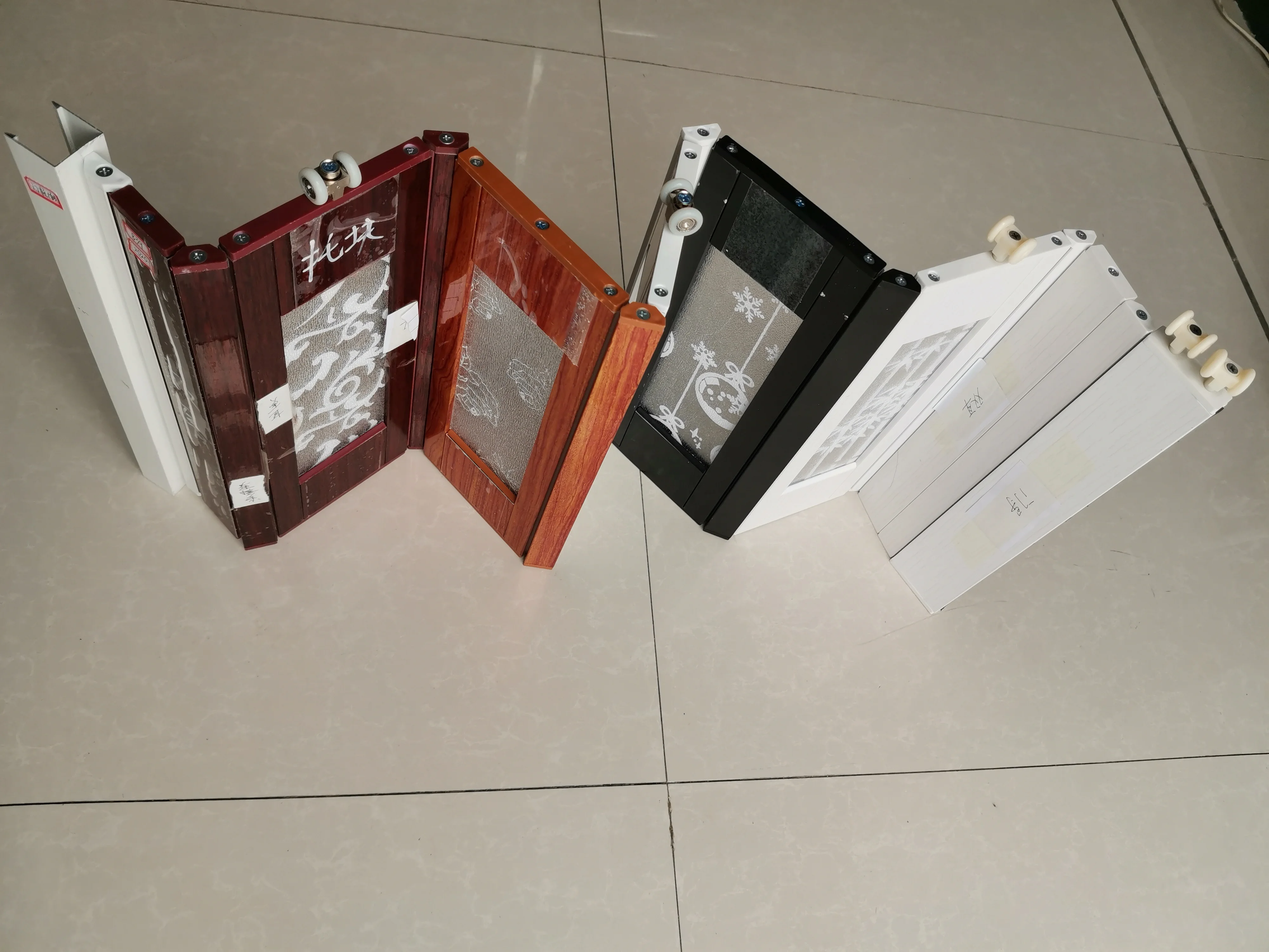 Used for Inside Waterproof Kitchen Office PVC Folding Partition Door