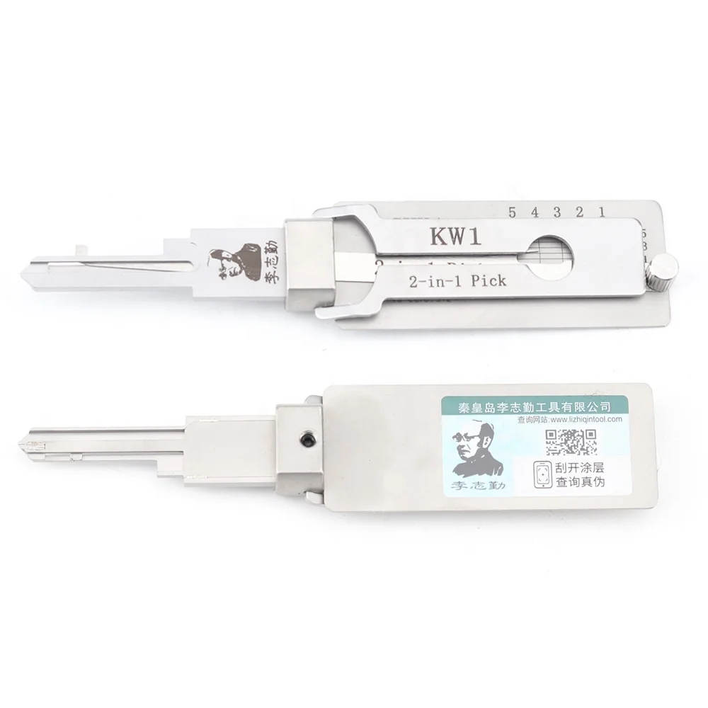 LISHI KW1 5 Pin Decode Civil Locksmith Tools Lockpicking apply to U.S. K-wikset House Door Locks Set LISHI KW1 2 in 1 Pick