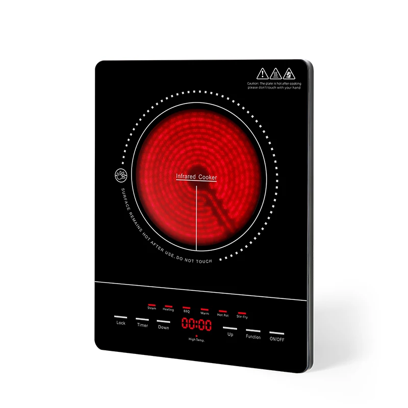Counter top Burner Ceramic Hot Plate with LCD Sensor Touch 1800 Watts electric infrared burner