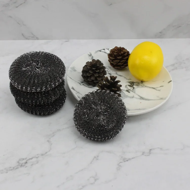 Stainless Steel Scrubber Rust Proof Heavy Duty Galvanized Steel Scouring Pad Coated Knitted Flat Wire Mesh High Abrasion Scour P