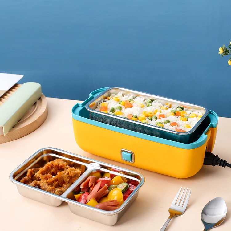 Direct factory supply stainless steel car and home portable electric lunch box food heater electric food warmer bento box
