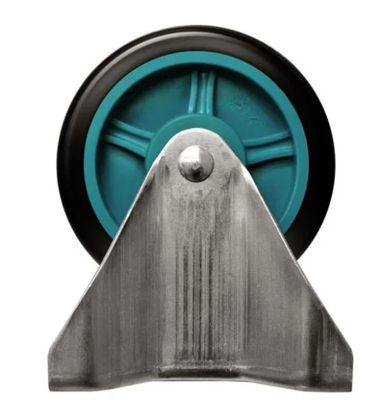 Uni-Silent 4 inches Rigid Caster Wheels PU Material Solid Castor Wheel Trolley Caster PLAP-4-R