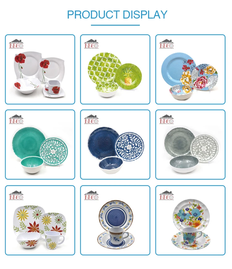 2021 Hot Sale Home Ripple Plant Design Leaf Pattern Cute Plastic Color Salad Soup Melamine Bowl