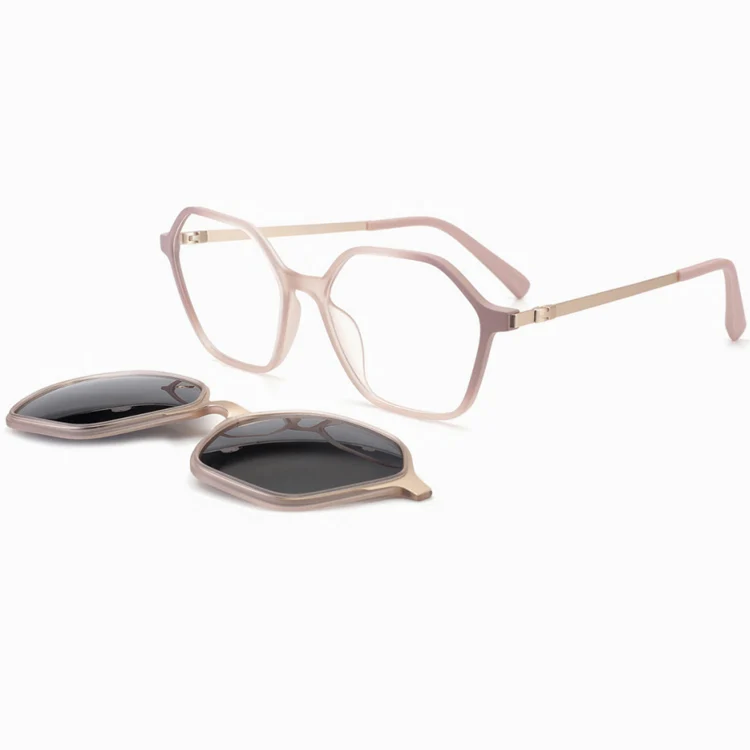 2024 Square Magnetic Glasses Gafas Con Designer Sunglasses Men Sun Glasses Stock Lentes Clip On Eyeglasses Frames with Clip