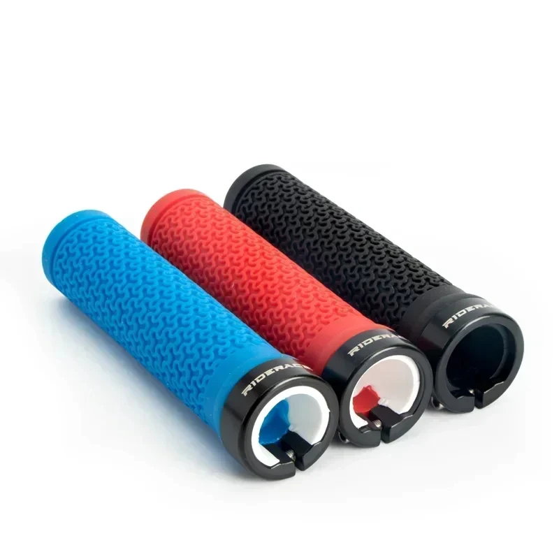 OEM/ODM MTB Cuffs Aluminum Alloy Lock Ring Bicycle Handlebar Grips Anti-slip Mountain Bike Handle Bar Grips Damping Bicycle Part