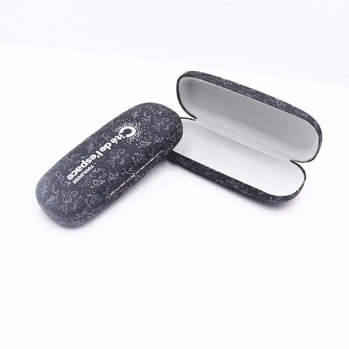 Bestpackaging cheap price eyeglasses case custom spectacle case Leather Metal optics glasses case