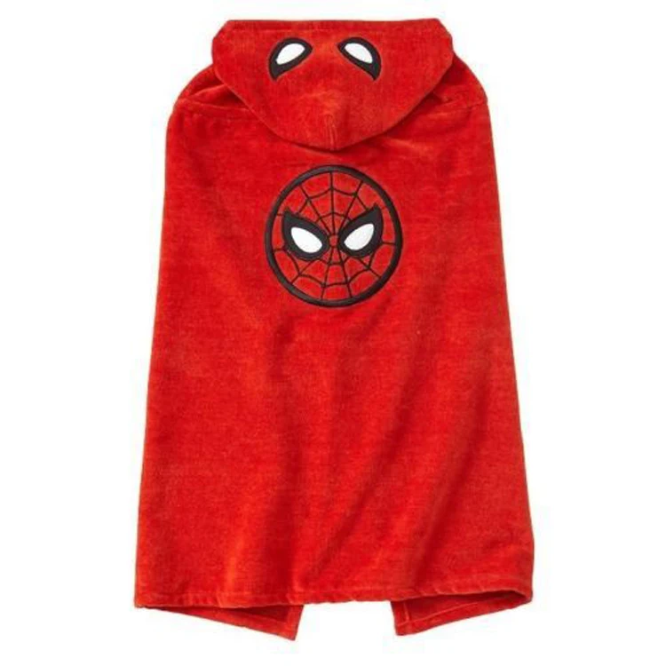 100% Cotton Bamboo Organic Children Superhero Cartoon Animation Kids Hooded Bath Towels
