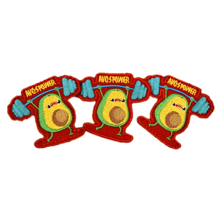 High Quality Patches Custom Embroidery Brand Logo Cartoon Embroidery Hook Patches For Jackets