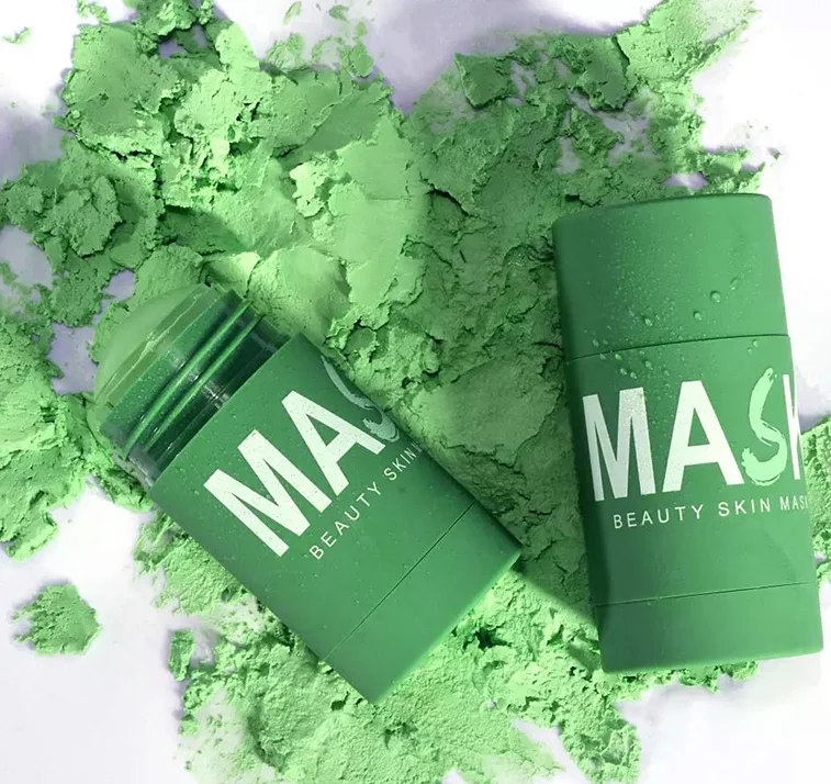 Natural collagen  vitamin c  green tea rose clay mask clay beads weighted eye mask