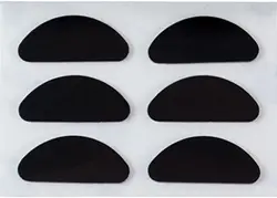 Hot Sale size 19*8*1mm D Shape Non Slip heightening Adhesive Silicone Nose Pads for sunglasses