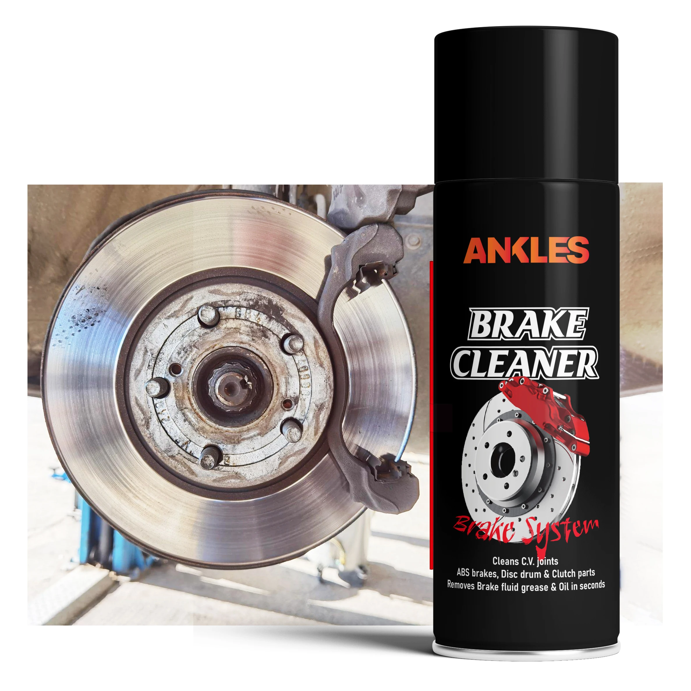 ANKLES high quality 550ml usa chemicals bulk brake part cleaner spray hevy duty wholesale car brake cleaner