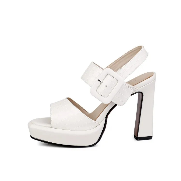 Platform Sandals for Women and Ladies Plus Size Womens High Heeel Sandal Soles