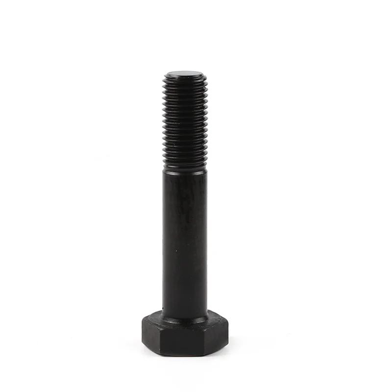 DIN 931 Alloy Steel Black Oxide Half Thread Hex Hexagon Head Bolt And Hex Nut And Washer