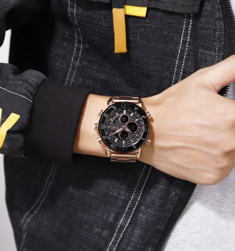 SKMEI 1636 Led водонепроницаемый 3ATM нержавеющая сталь браслет часы цифровые золотом изготовленный на заказ логос oem часы мужчин, который надевается на лучезапястный сустав бренд