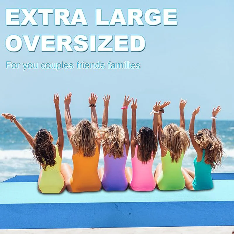 Extra Large Portable Picnic Mat 100% Parachute Nylon Camping Mat /Sand Free Compact Outdoor Beach Blanket