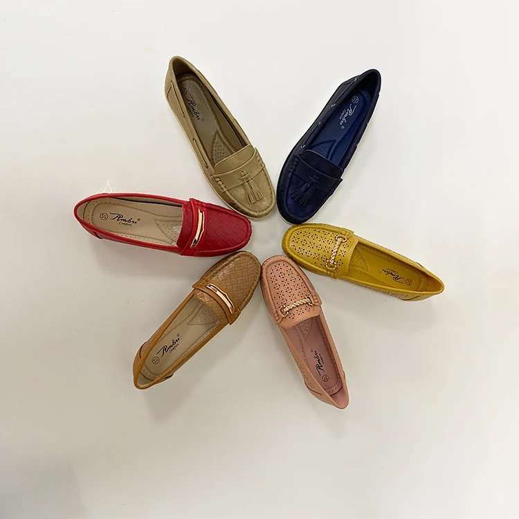 Wholesale Price Summer Fashion Loafers Slip On Flat Shoes Ballet Flats Women Flat Shoes