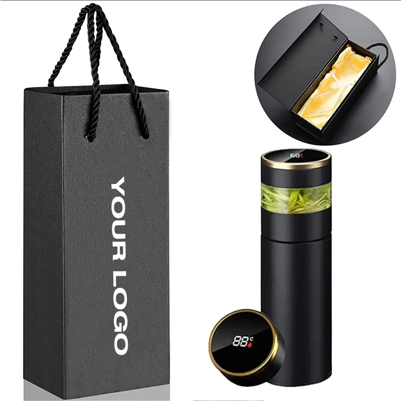 Best Selling Products 2024  Sports Water Bottle Tea Water Separation Smart Thermos Flask  with LED Temperature Display