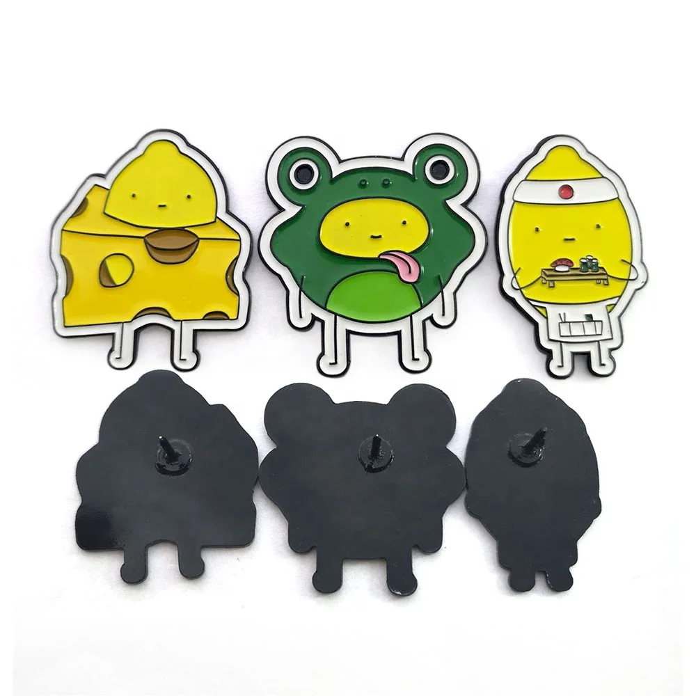 Made in china metal good quality free sample anime pin and badges enamel pin badge custom logo