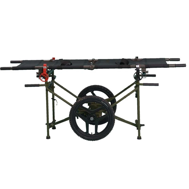 Ukraine Russia first aid applicable assist disabled patients transfer stretcher filed car with stable cushioned wheels