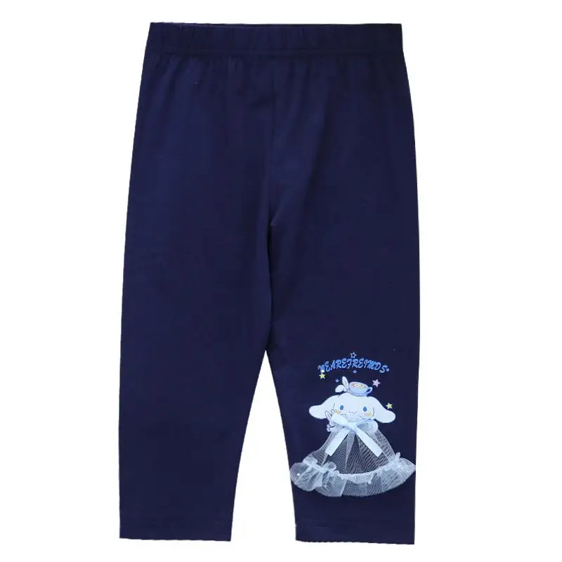 2024 Girls Summer Cartoon Cute Stretchy Capri Leggings