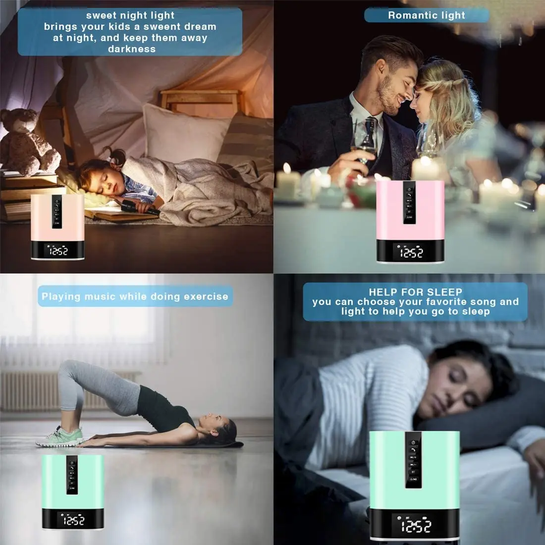 MUSKY DY28S 2020 Newest Factory Price Portable Mini Led Light Smart Wireless Blue tooth Speakers With Remote Control