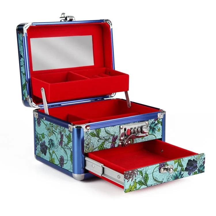 Wholesale avon products of Aluminum CaseTravel Organizer with Drawer Professional Artist Makeup Cases