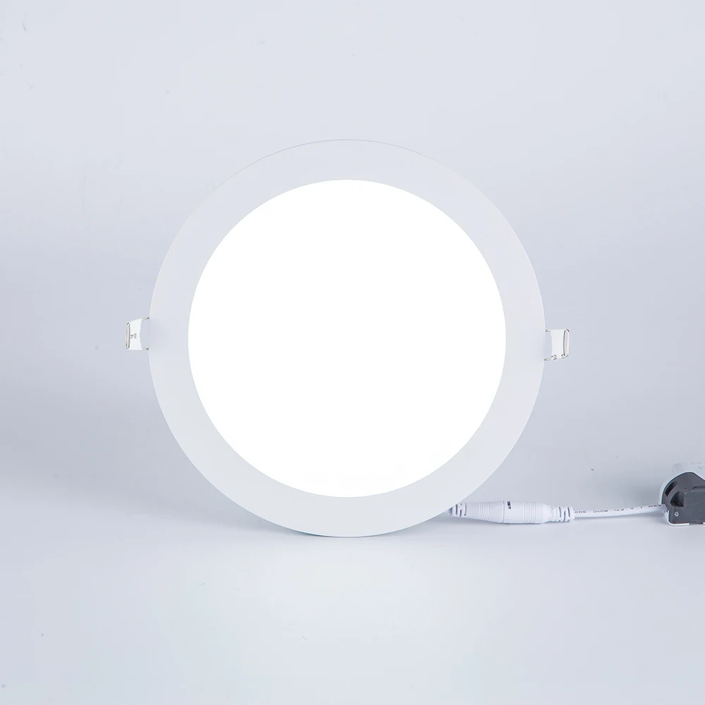 Горячая распродажа дешевая цена OEM ODM SMD 24v DC 18W светодиодный утопленный тонкий потолочный круглый панельный
