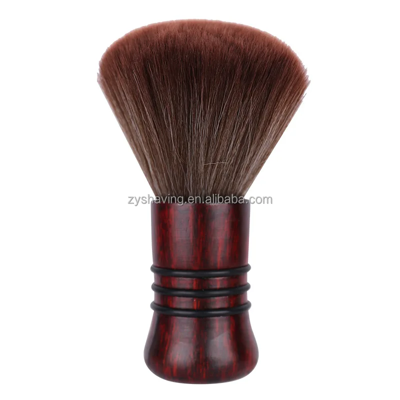 Natural rosewood Salon Cleaning Brush Black Powder Duster Barber Brush neck duster