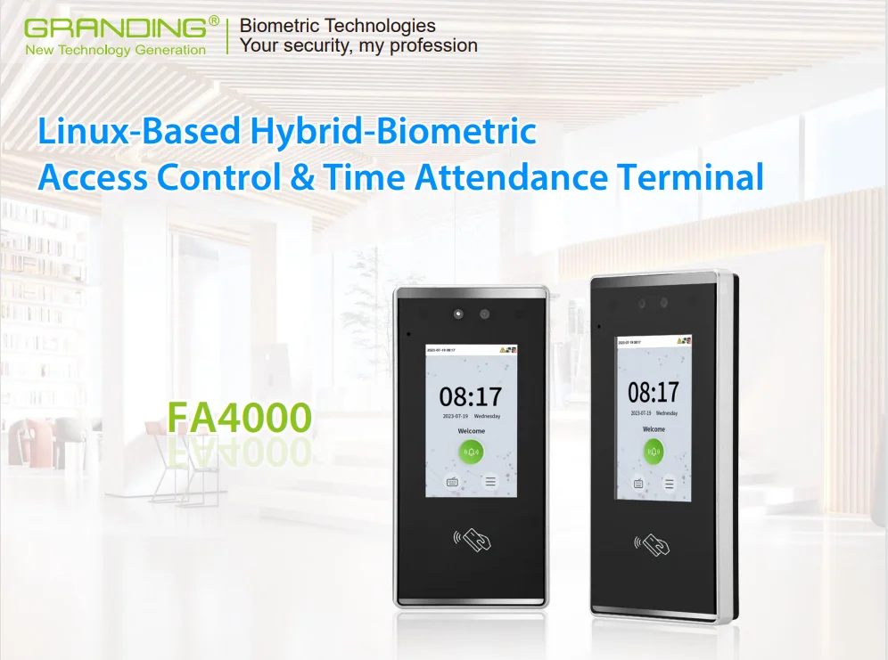 IP65 водонепроницаемый динамический Быстрый распознавание лица RFID считыватель карт с виртуальной клавиатурой (FA4000)