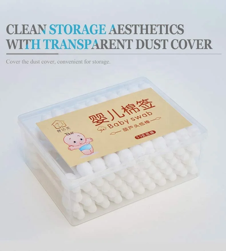 surgical Bacteria free baby use ear cleaner bamboo charcoal dustless cotton buds for travel