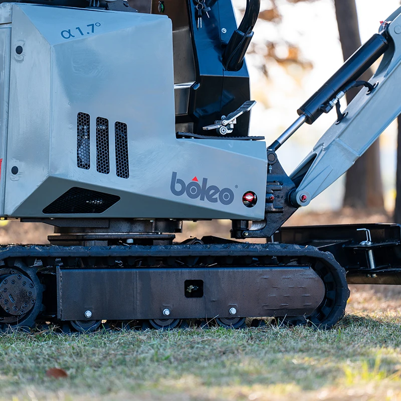 Boleo Mini Hydraulic Caterpillar Excavators Chinese Heavy Equipment 0.8 Ton Mini Crawler Excavator For Home Agricultural Farm