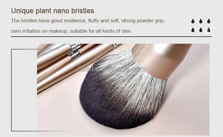 bling makeup brush set