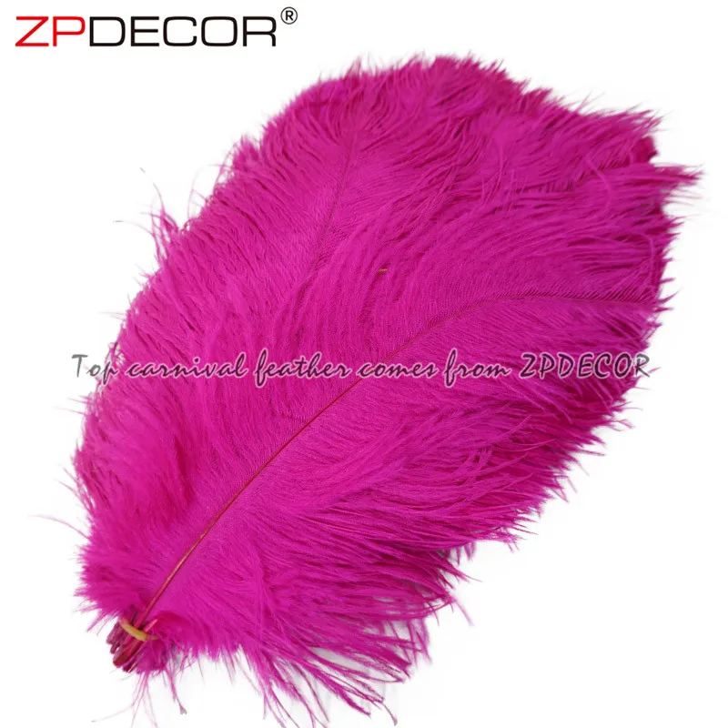  ZPDECOR оптовая продажа дешевых размеров 25-30 см крашеных страусиных перьев для дизайна