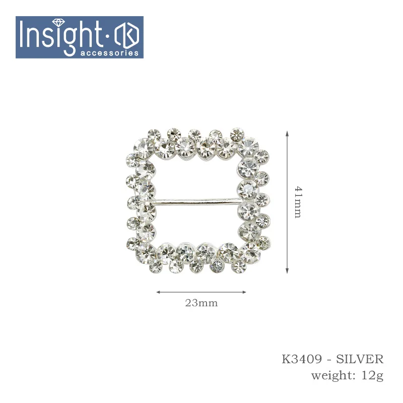 Wholesale Sewing Belt Buckle Square Shape Inside Diameter 23mm Belt Buckle Pearl Buckle For Jeans