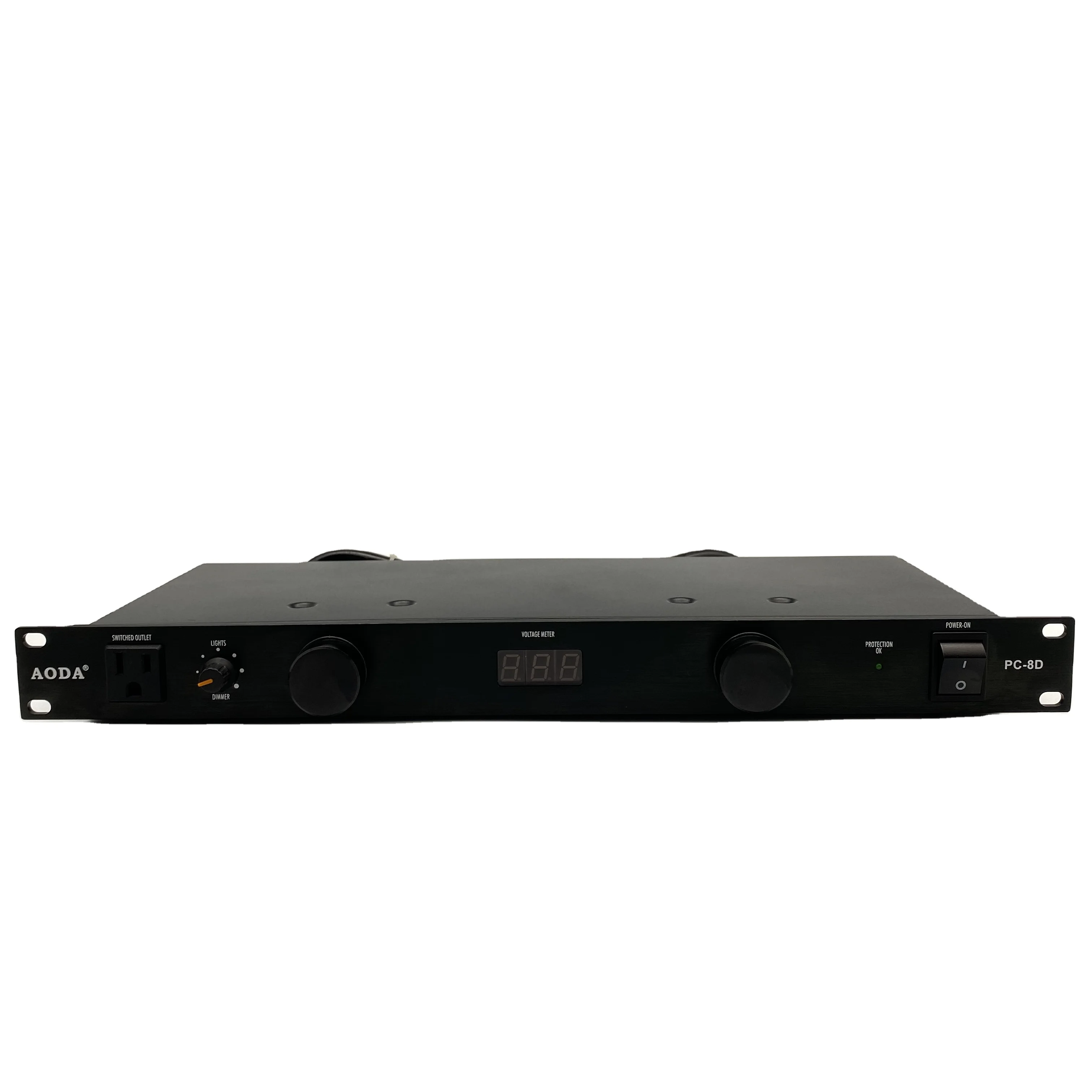 AODA Pro аудио PC-8D Профессиональный распределитель питания процессор наружная сторона цифровой светодиодный вольтметр 8 каналов выходов 50
