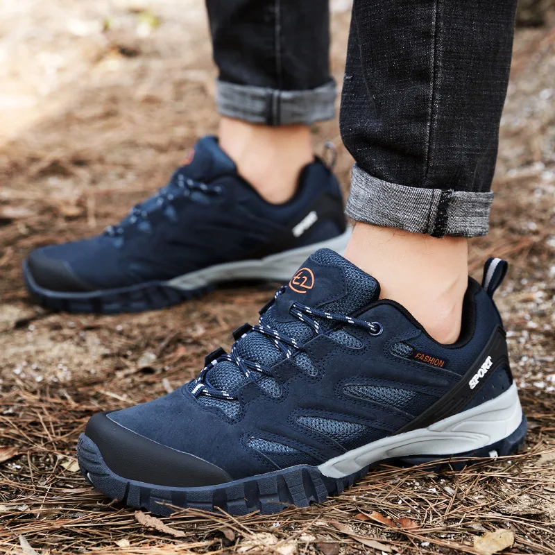 Wholesale hot selling 2021 outdoor water proof anti-slip light breathable hiking shoes sports camp shoes for men