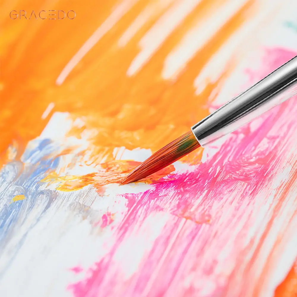 Professional 15 Pcs Anngle Acrylic Artist Paint Brush Wood Handle Oil Watercolor Art Set Paint Brush For Artist Art Painting