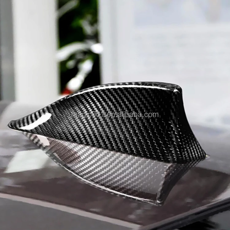 Dry Carbon Fiber Antenna Shark Fin Cover For B/MW G80 G82 M3 M4 2021 2022 Stick on Antenna cover