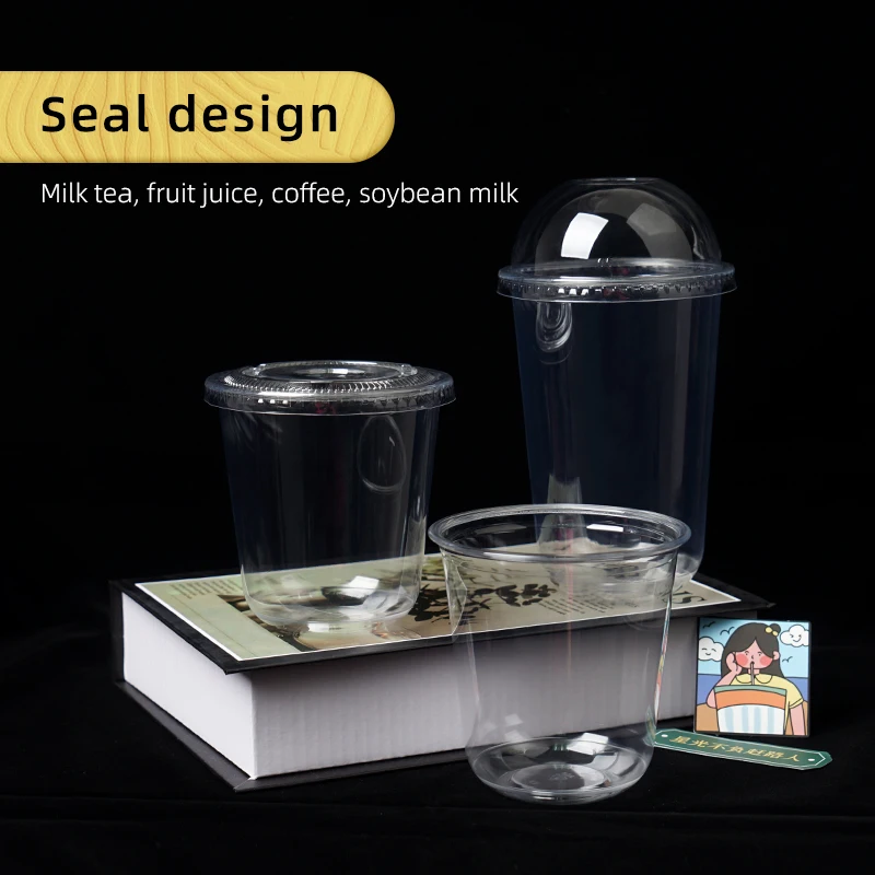Disposable Dessert Cup Recyclable Ice Cream Cold Drink Transparent Cup Wholesale Plastic Cup