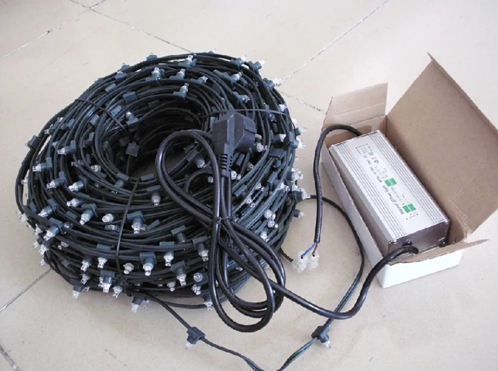 Holiday Party Use 12 V DC 100 Meter Per Roll Cut-able LED Clip Light For Tree Decor