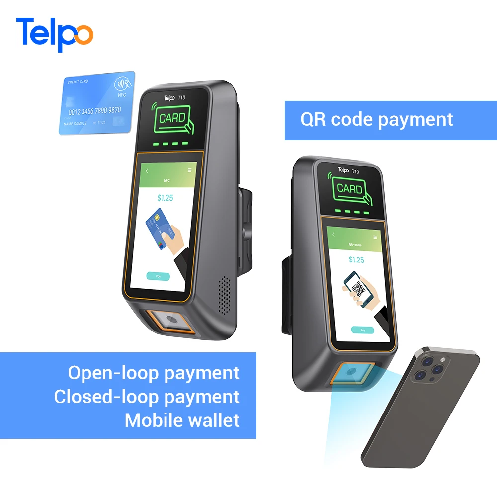 Telpo T10 public transportation card reader payment automatic fare collection pos system bus validator