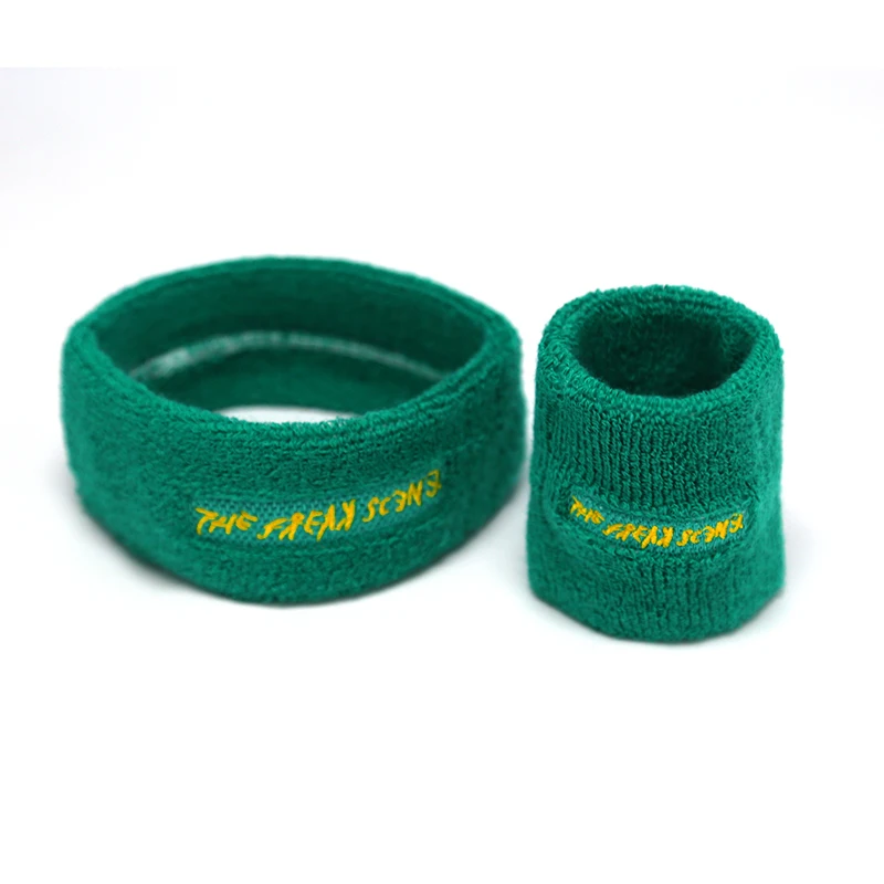 Manufacturer Custom Logo Cotton Baseball Tennis Gym Workout Athletic Sport Wrist Sweat Bands Sweat Bands Sweatband
