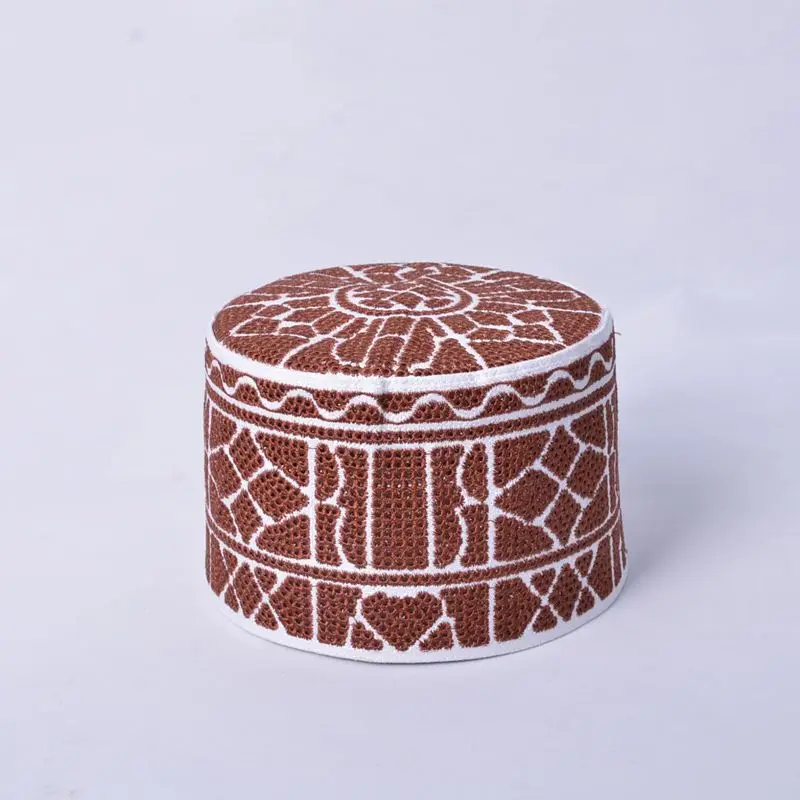 prayer Plain Cotton Open Knit Turkish Muslim Islamic Kufi Hat Taqiya Takke Kofia Skull topi, nitted STHat-T08