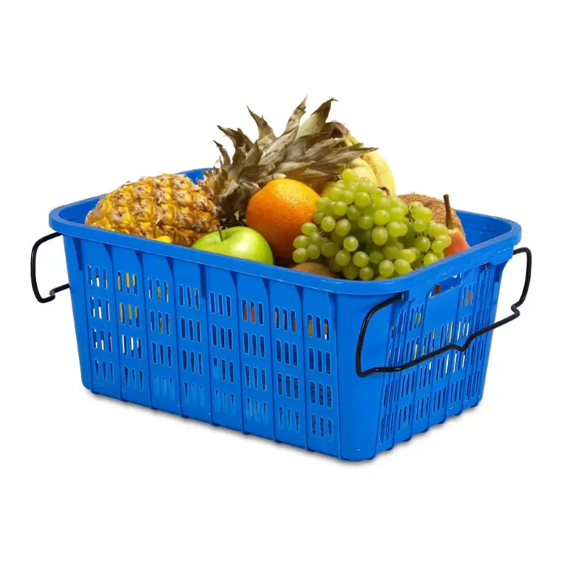 large plastic crates with handel for fruits and vegetables