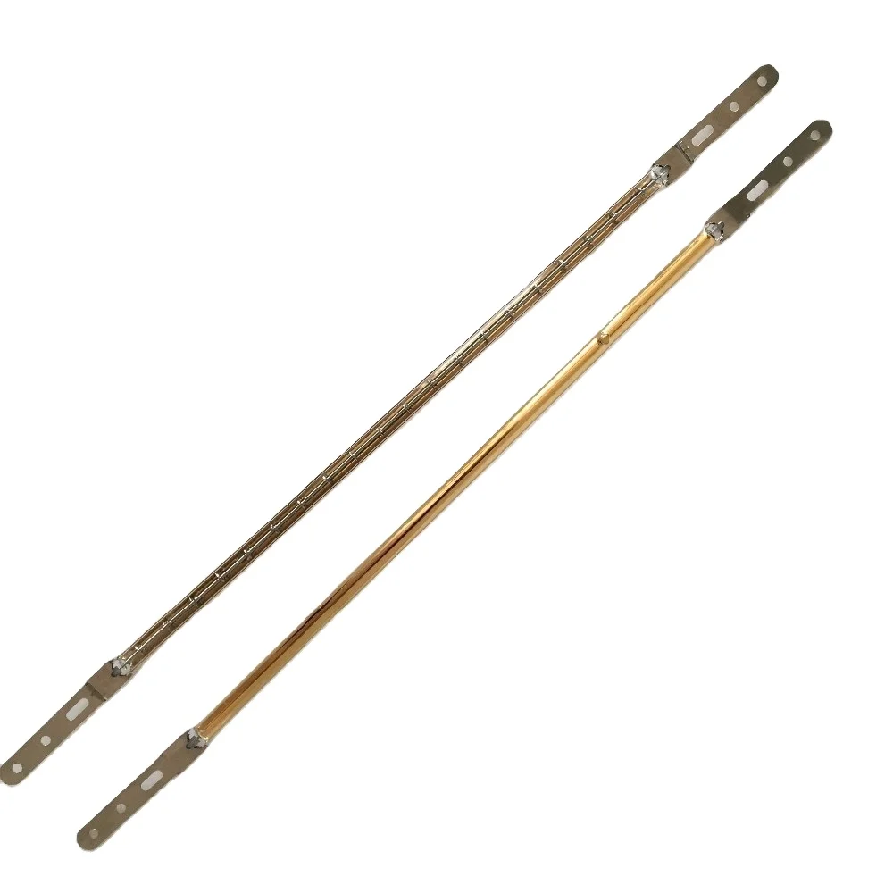 Hot sale 13169 13195 X  base half gold short wave halogen infrared heating lamps