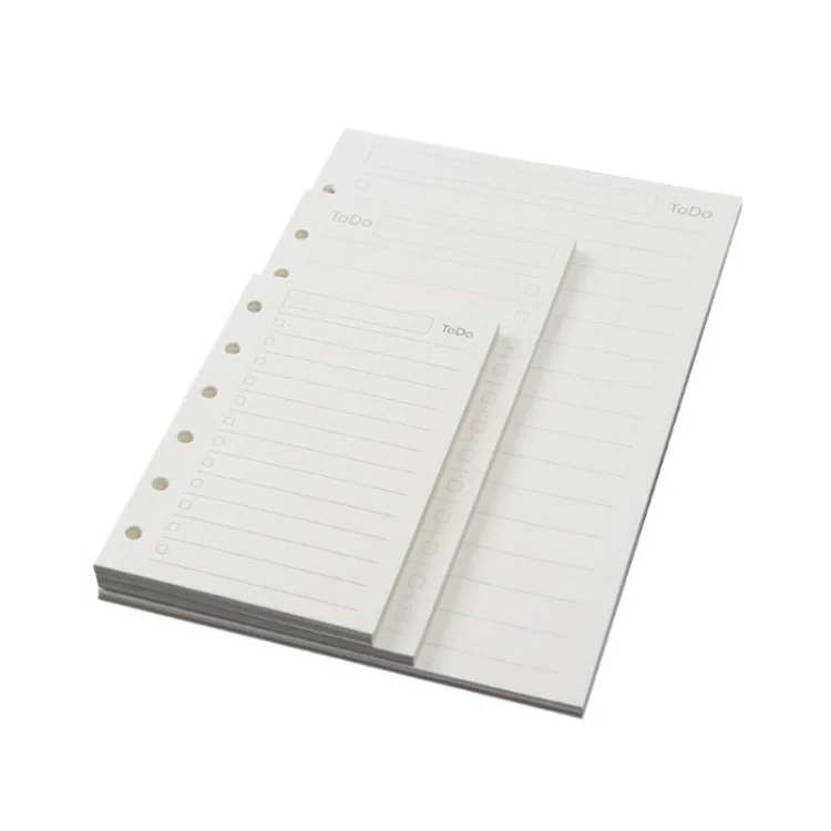 School stationery supplies A5 A6 replaceable naked coil notebook filling paper office notebook interior page wholesale