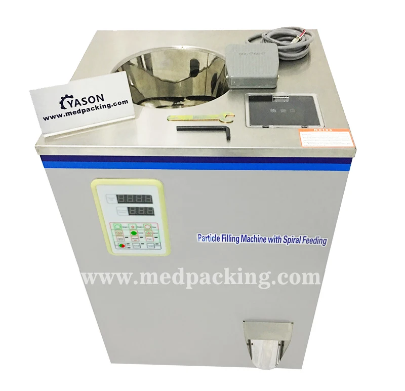 
100g Weighing Filling Machine Rotary Screw Packing Filling Machine for Granules, Herbs, Grains, Tea 