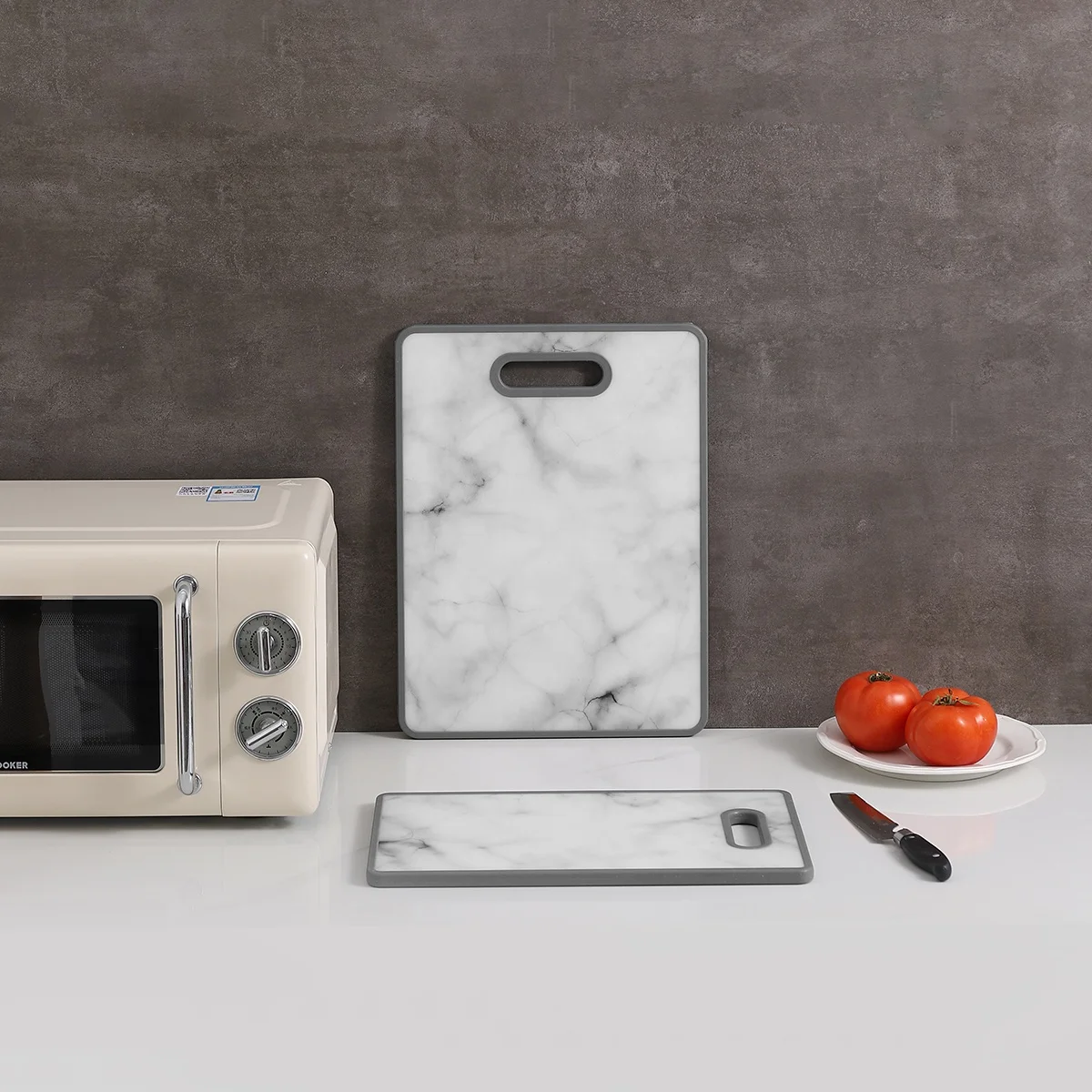 New Design Colored Marble Wood Cutting Board Plastic MDF Kitchen Utensils Chopping Cutting Board