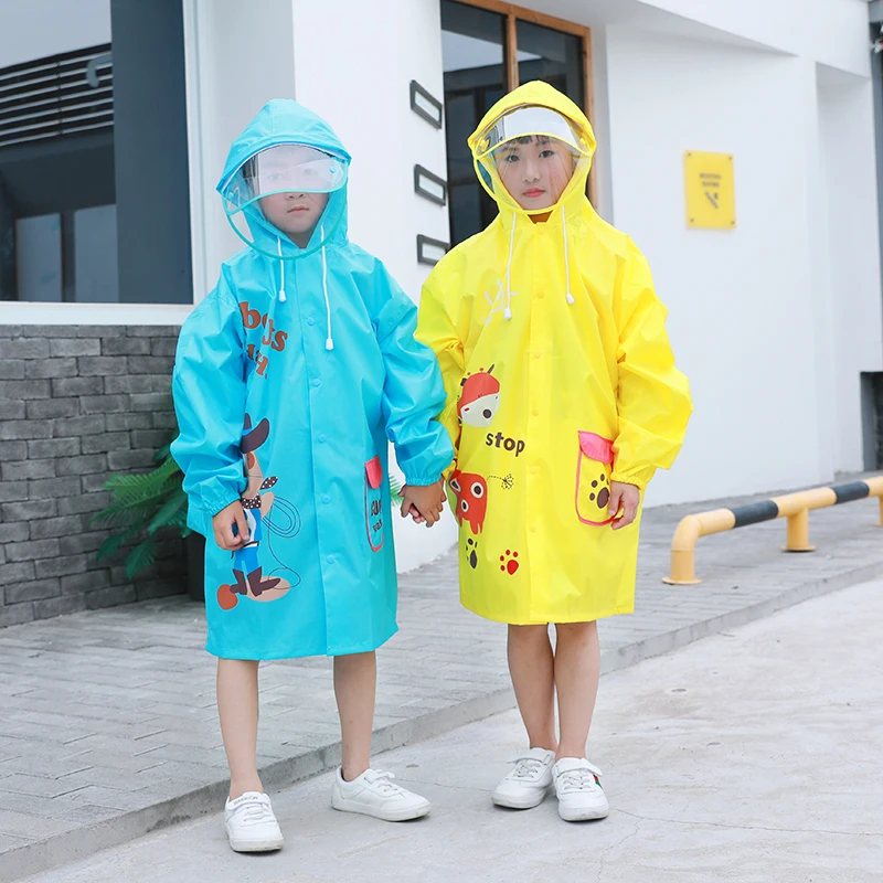 Most Popular Multiple Colour Fashion Baby Raincoat Kids with Cartoon Pattern