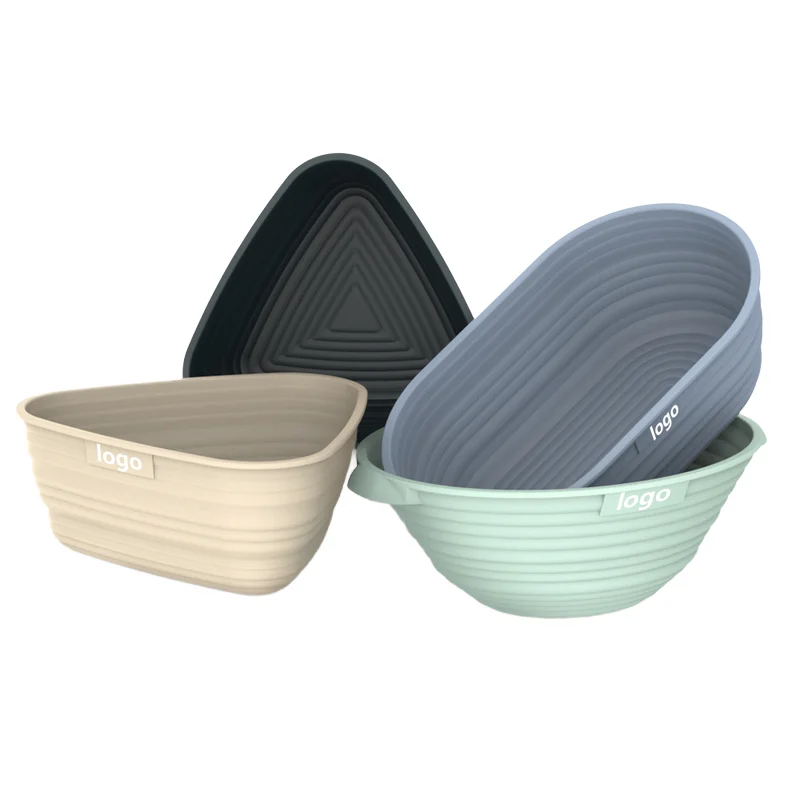 Silicone Bread Proofing Basket Set Thickened Collapsible for Home Sourdough Bakers Essential Dough Baking Tools